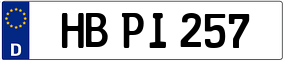 Trailer License Plate